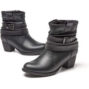 Women's Mid Calf Slouchy Dress Booties Size US 5-10